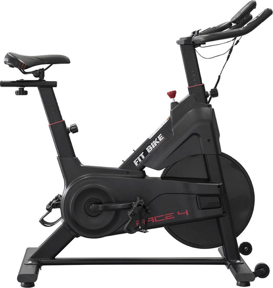 FitBike - Race 4 - Indoor Cycle - Fitness Fiets - Incl. Trainingscomputer - Bluetooth - V-Belt aandrijving