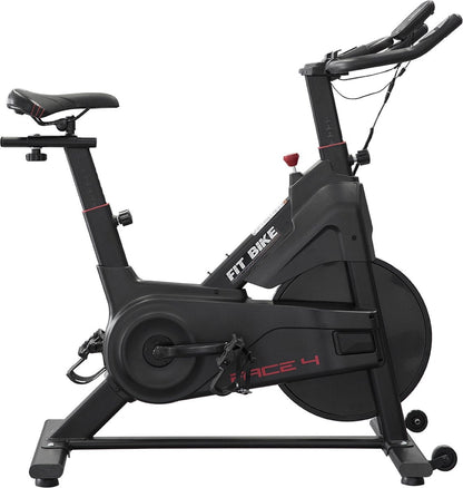 FitBike - Race 4 - Indoor Cycle - Fitness Fiets - Incl. Trainingscomputer - Bluetooth - V-Belt aandrijving