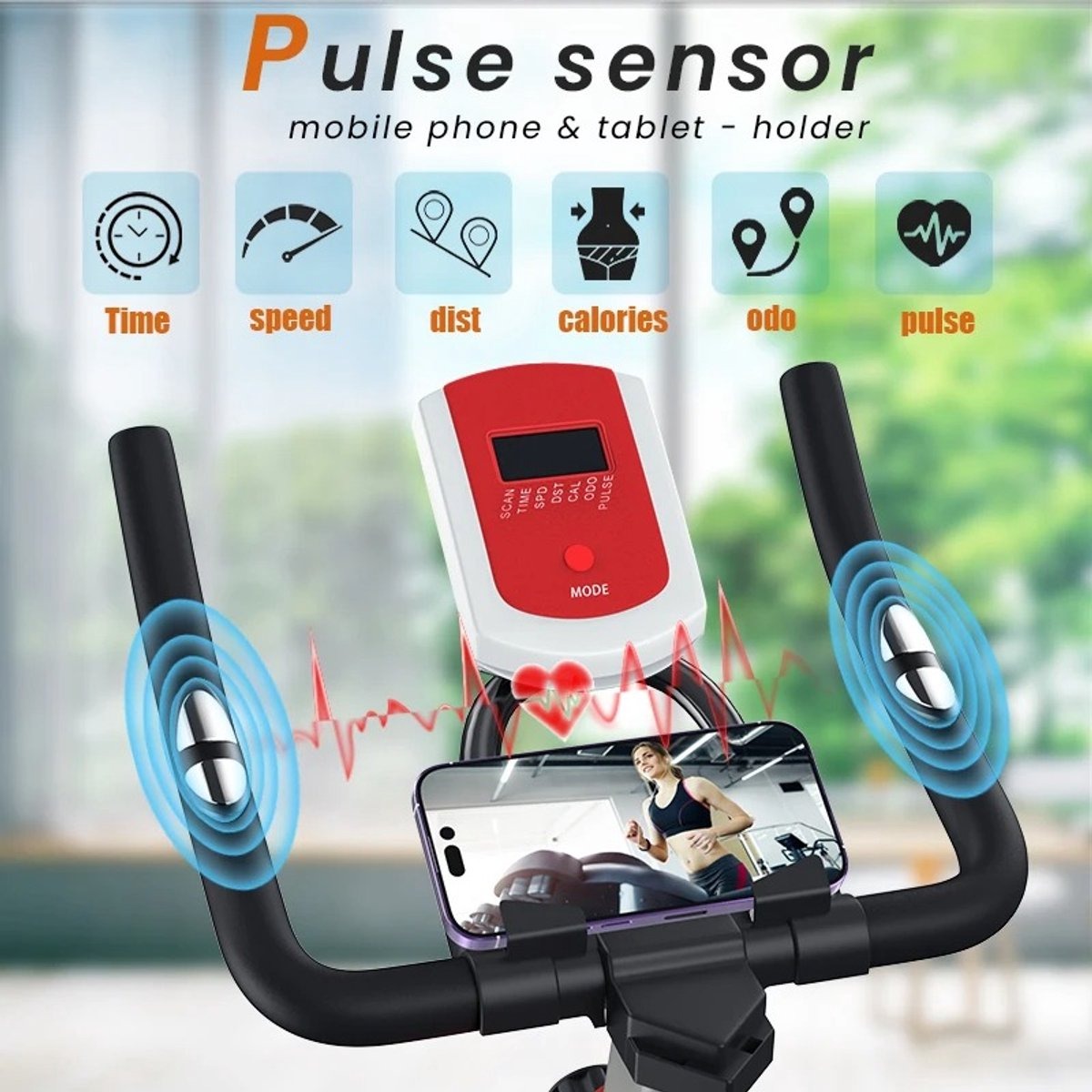 Royaluxe - Hometrainer - Hometrainer Fiets - Hometrainers - Fitness - Spinning Fiets - Fitness Fiets - Sport - Fietsen - Fiets - Gym - Hometrainers Fitness