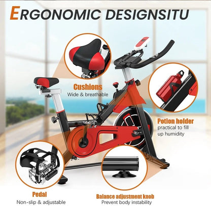 Royaluxe - Hometrainer - Hometrainer Fiets - Hometrainers - Fitness - Spinning Fiets - Fitness Fiets - Sport - Fietsen - Fiets - Gym - Hometrainers Fitness