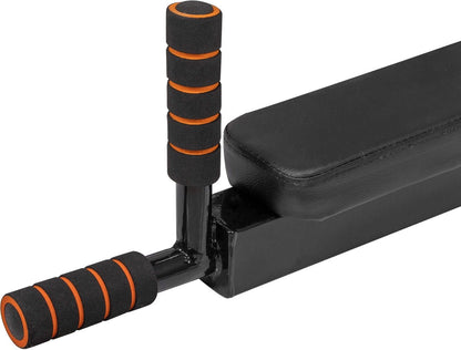 Springos Pull Up Bar | Pull Up Station | Dip Station | Krachtstation | Multifunctioneel | Wandmontage | Inclusief Montageset | Zwart/Oranje